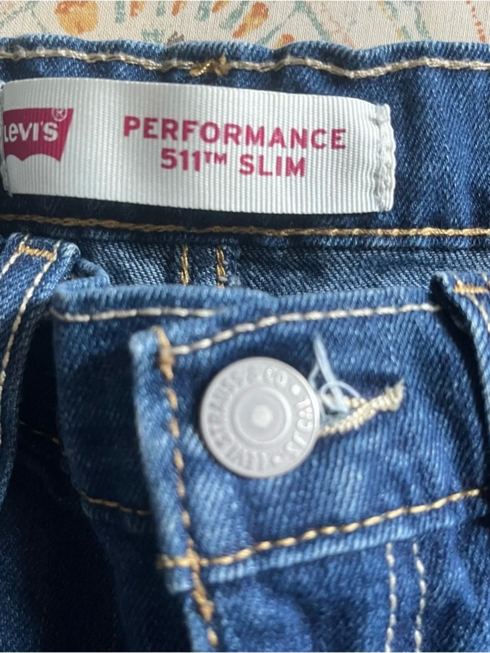 Levi's Kids Straight Jeans in Indigo Blue